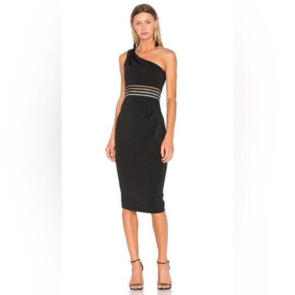 Never worn- NICHOLAS | Dresses | Nicholas Black Bandage One Shoulder Dress - Picture 13 of 15